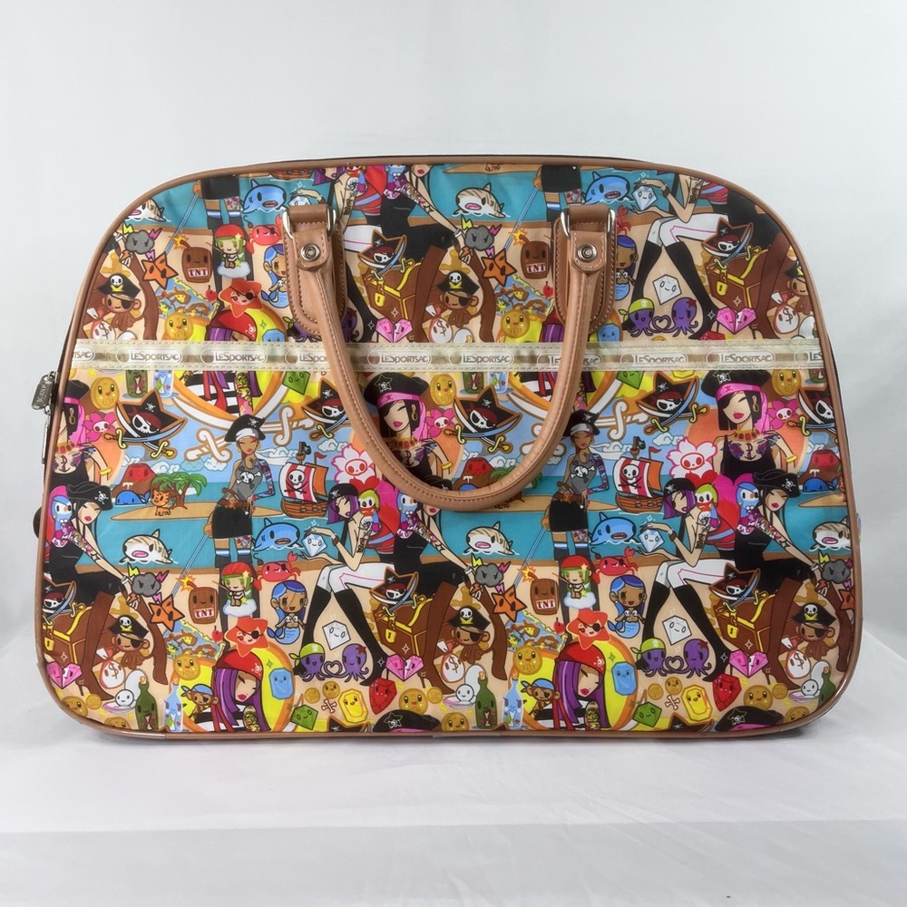 LeSportsac x Tokidoki Mama Mia Pirata Luna Rolling Duffle Bag Luggage Pirate